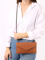 Pochette De Soir�e M Paddock Cuir Etrier Marron paddock TLOS1670-vue-porte