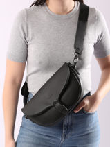 Sac Bandouli�re M Oxer Cuir Etrier Noir oxer EOXE065M-vue-porte
