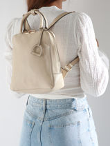 Sac � Dos Tradition Cuir Etrier Beige tradition ETRAB37S-vue-porte