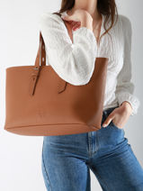 Sac Port� �paule Cavalier Cuir Etrier Marron cavalier ECLR127M-vue-porte