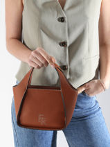 Sac Bandouli�re S Foudre Cuir Etrier Marron foudre EFOD107S-vue-porte