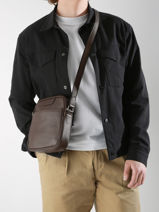 Sac Bandouli�re Flandres Cuir Etrier Marron flandres EFLA729M-vue-porte