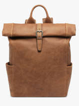 Sac � Dos Spider 2 Compartiments Cuir Etrier Marron spider ESPI8102