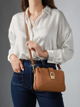 Sac Bandouli�re Equestre Cuir Etrier Marron equestre EEQT0143-vue-porte