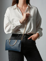 Sac � Main Tradition Cuir Etrier Bleu tradition ETRA052M-vue-porte