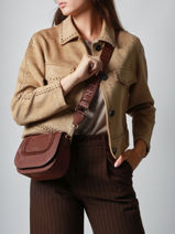 Sac Bandouli�re S Lasso Cuir Etrier Marron lasso ELAS152S-vue-porte