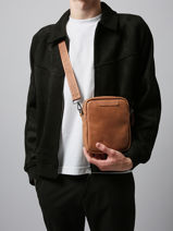 Sac Bandouli�re M Tolosa Etrier Marron tolosa ETOL704M-vue-porte